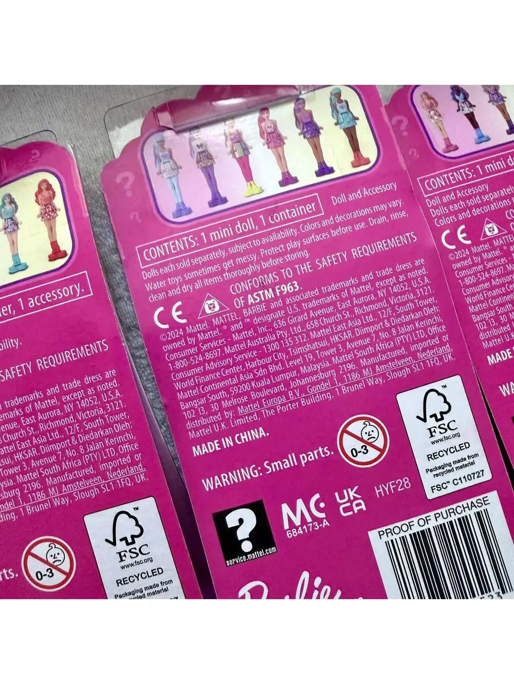 Barbie Mini BarbieLand‎ 6 Mini-Doll mystery Easter Basket Stuffers 🐇 Sealed